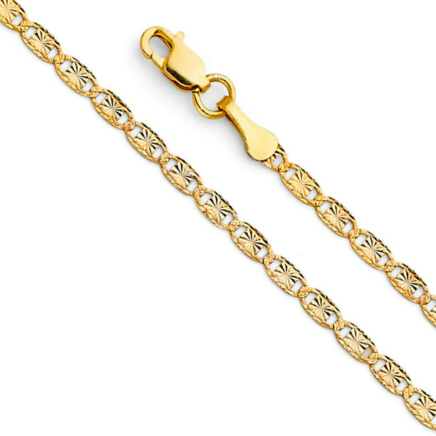 Jewels By Lux 14K Yellow Gold Diamond Cut Fancy Link Bracelet 